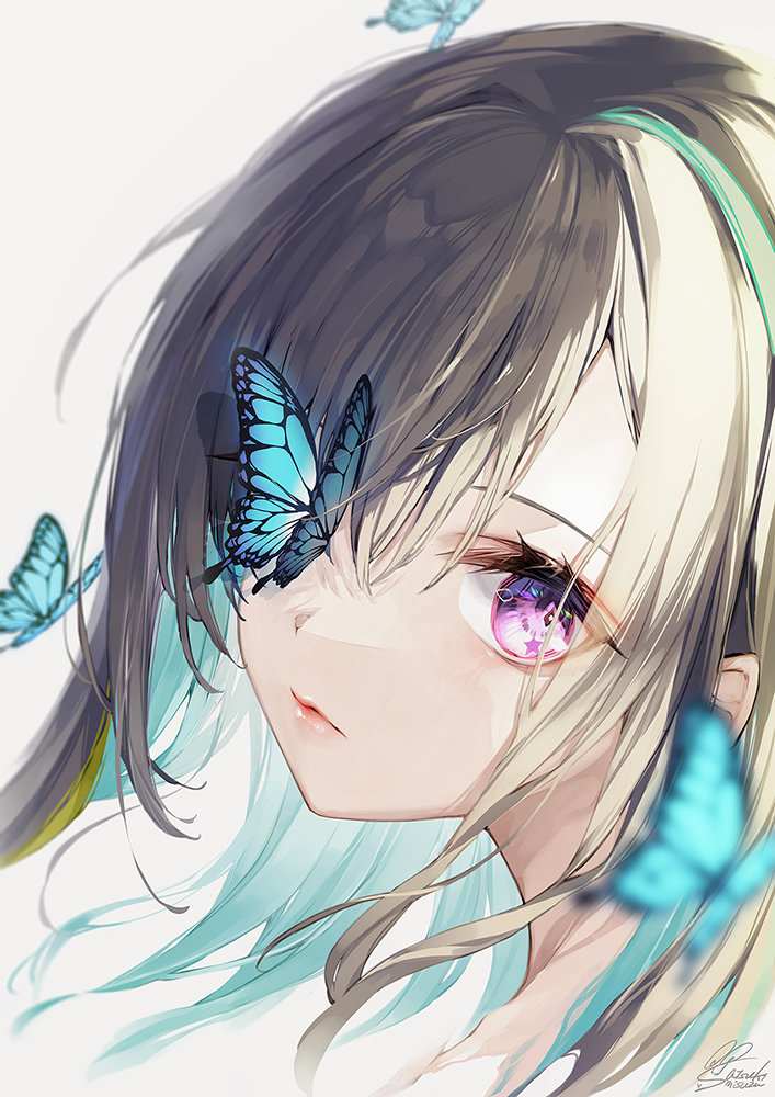 This is a pixiv picture whose title is 🦋🦋.