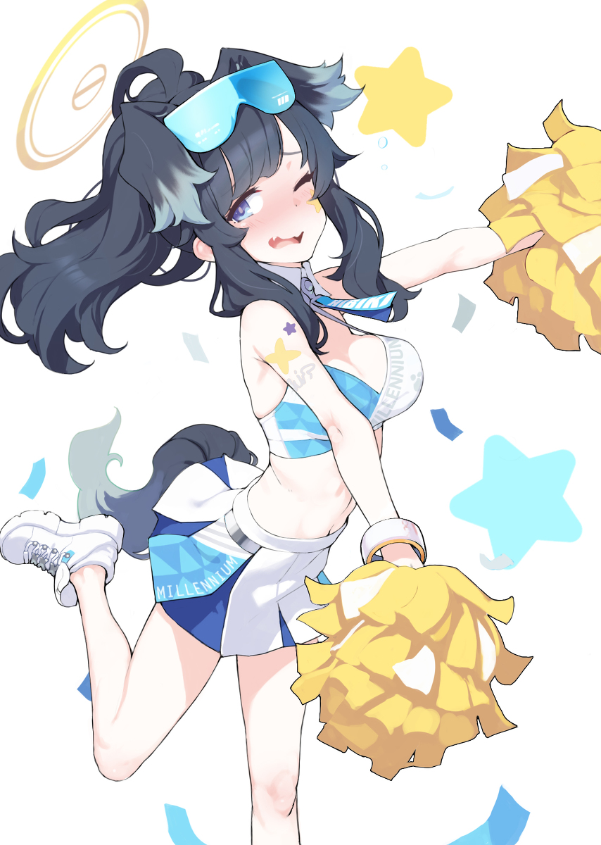 This is a pixiv picture whose title is Hibiki Cheerleader.