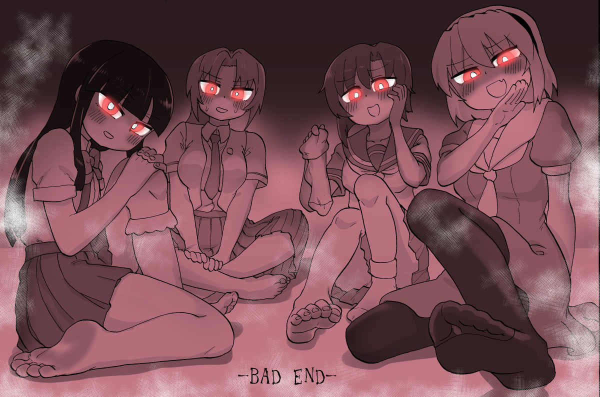 This is a pixiv picture whose title is 【commission】higurashi bad end.