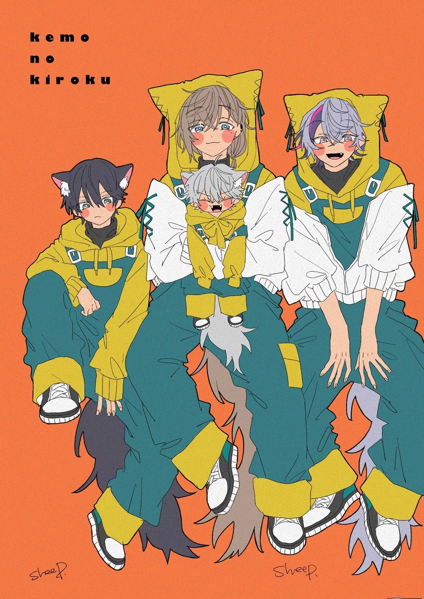 This is a pixiv picture whose title is 【にじ】ケモの記録3.