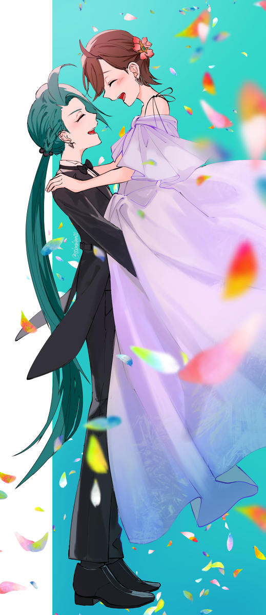 This is a pixiv picture whose title is Happy.
