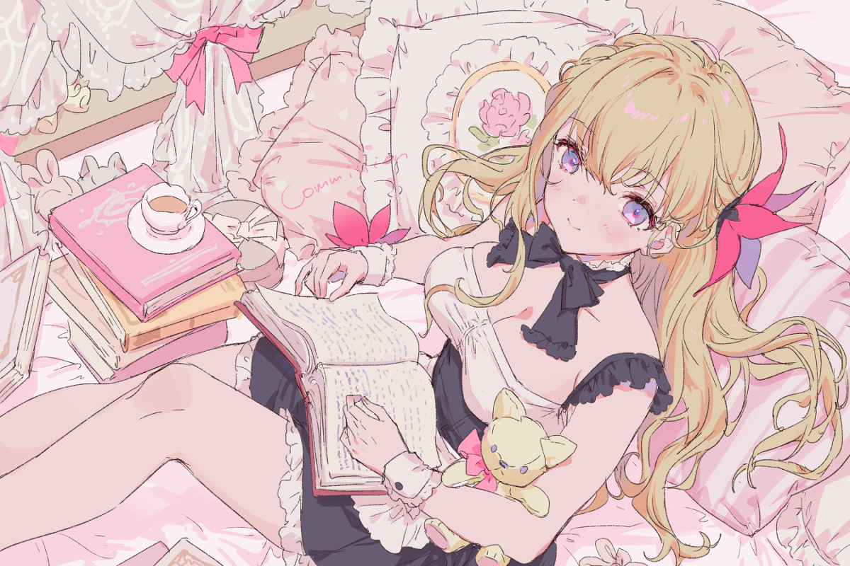 This is a pixiv picture whose title is 🎀.
