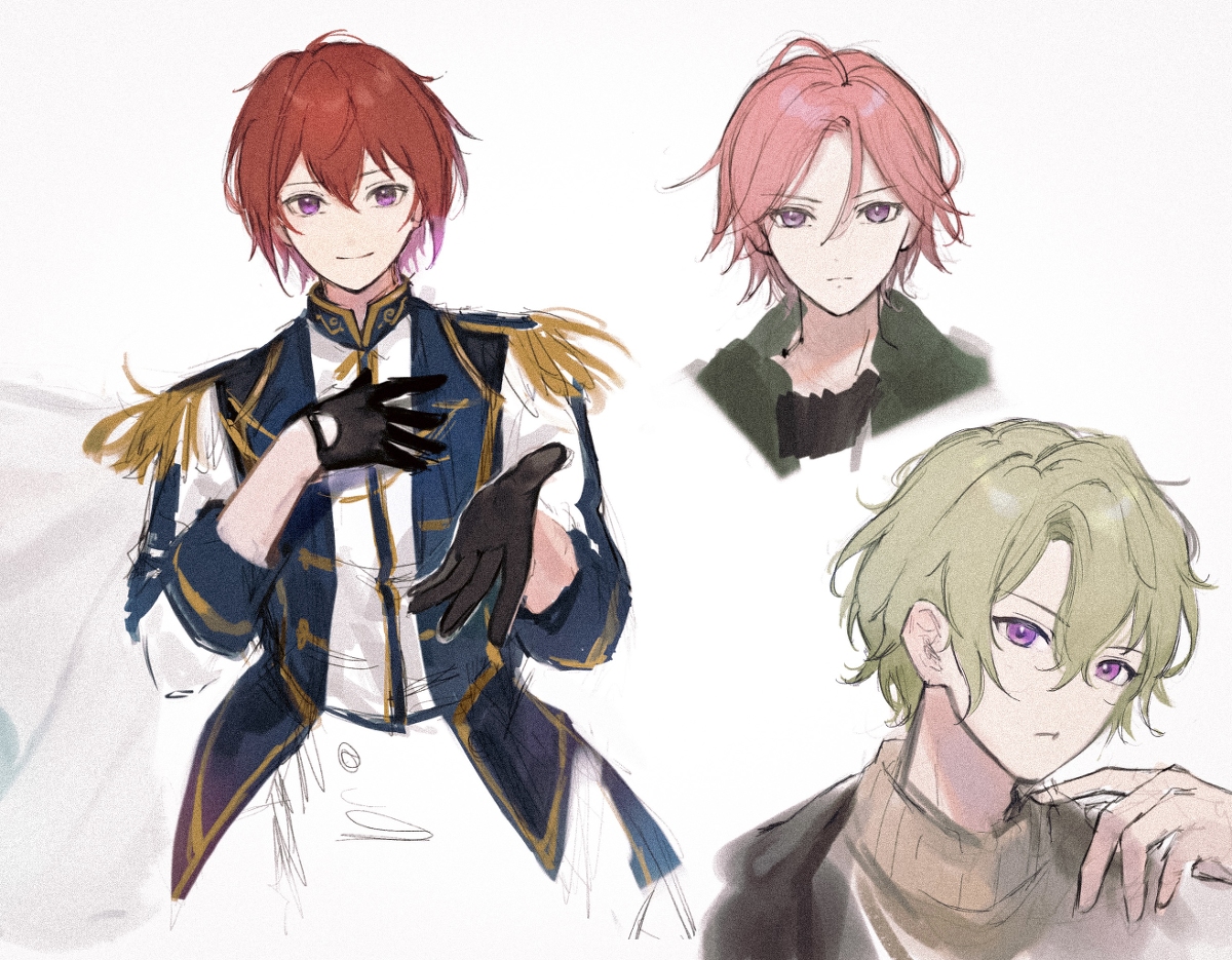 This is a pixiv picture whose title is あんスタ落書き.
