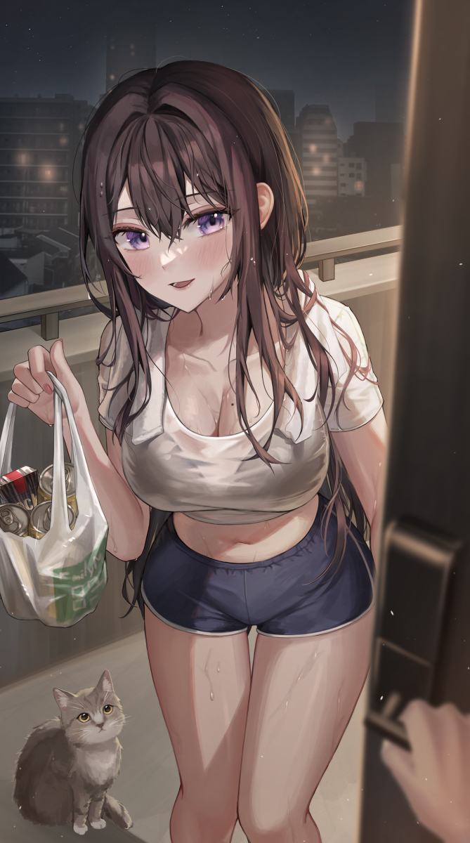 This is a pixiv picture whose title is お邪魔します❤️.