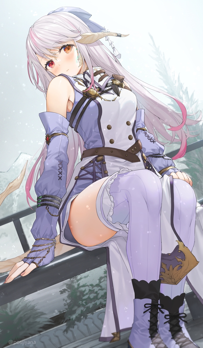 This is a pixiv picture whose title is 雪模様.