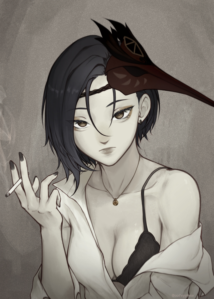 This is a pixiv picture whose title is 裟羅は美少年.