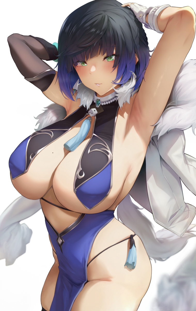 This is a pixiv picture whose title is 夜蘭.