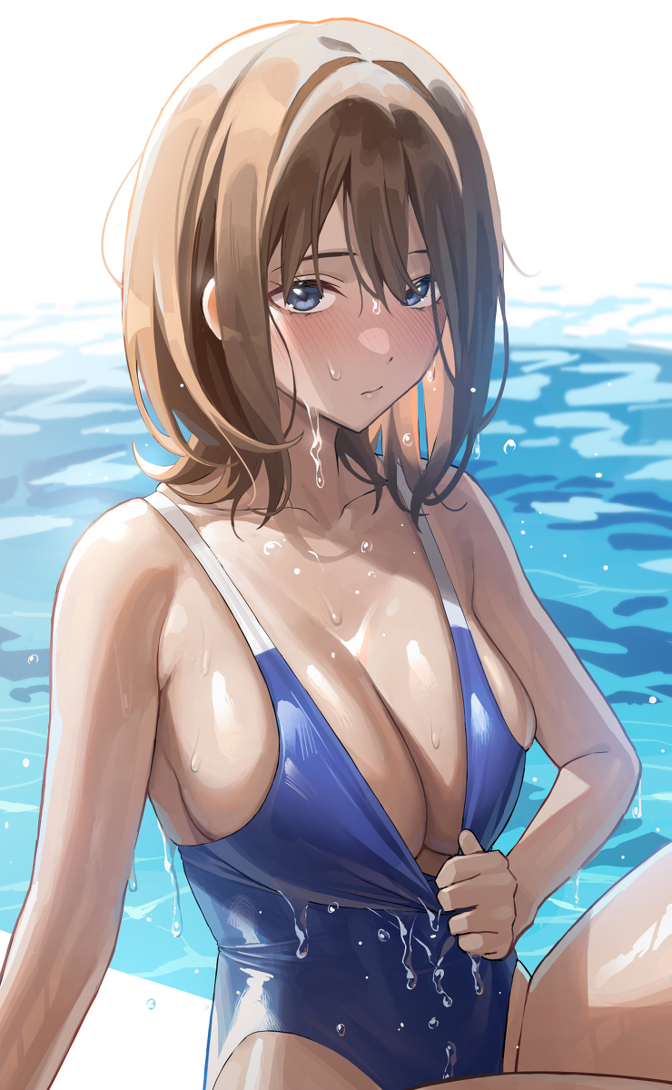 This is a pixiv picture whose title is 「みんな帰るまで居残り練習しよ」の合図.