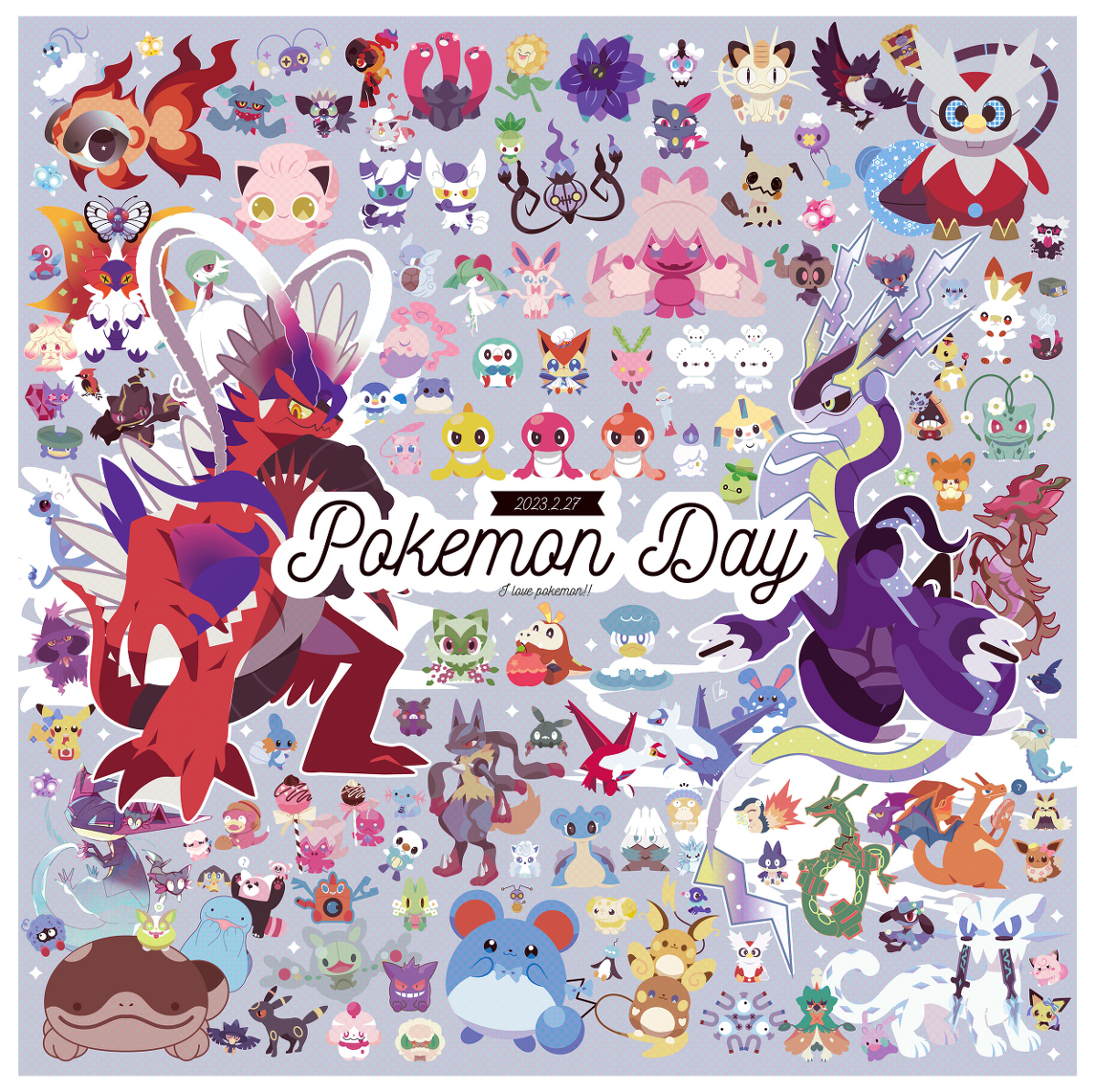 This is a pixiv picture whose title is Pokémon Day 2023.