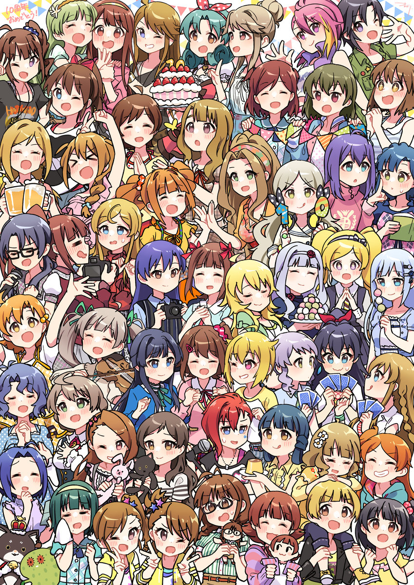 This is a pixiv picture whose title is 祝ミリオンライブ10周年!!!!!!!!!!.