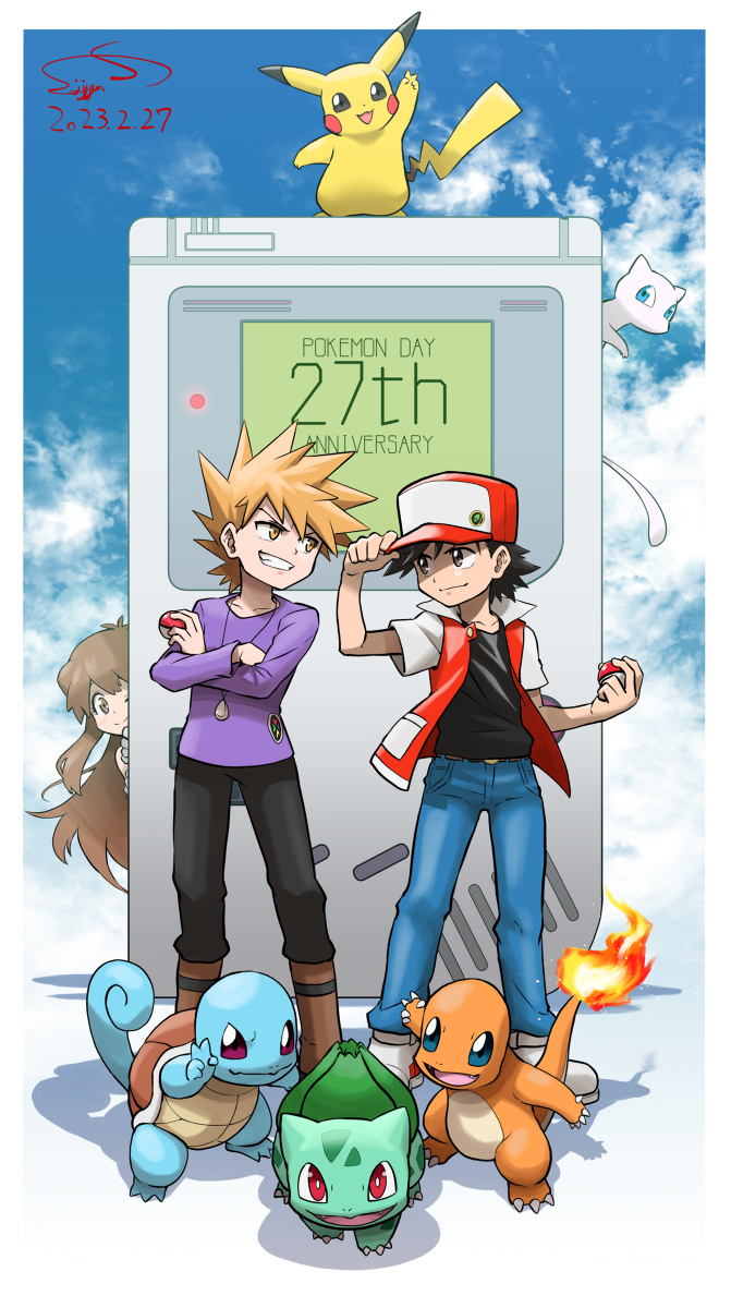 This is a pixiv picture whose title is ポケモン27th‼️.