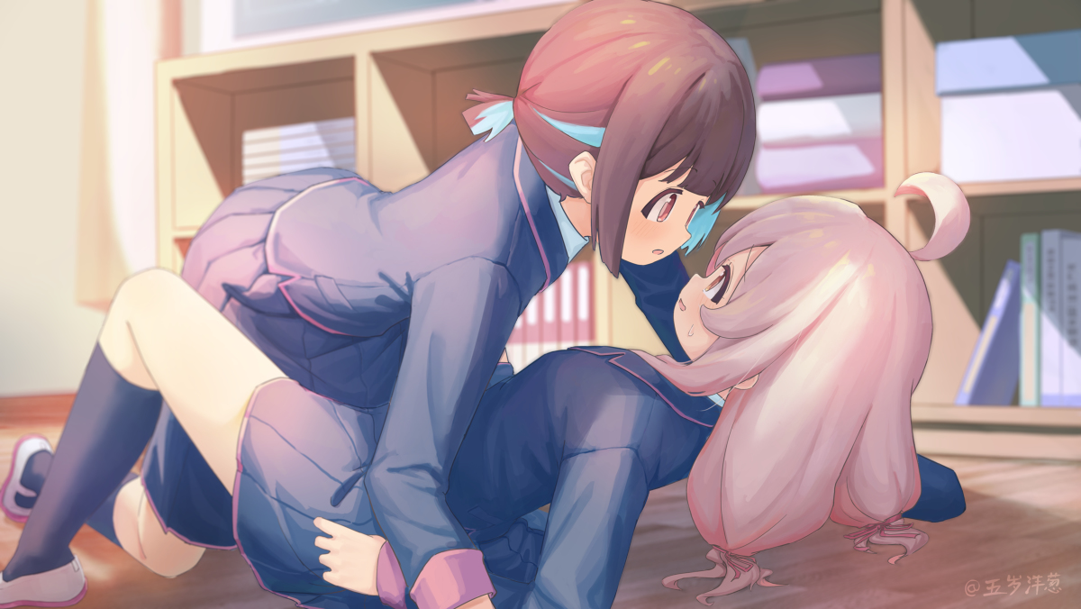 This is a pixiv picture whose title is 尼酱椛酱贴贴！.
