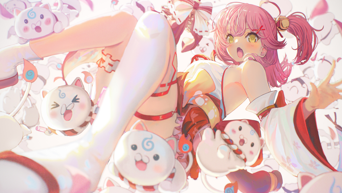 This is a pixiv picture whose title is みこち.