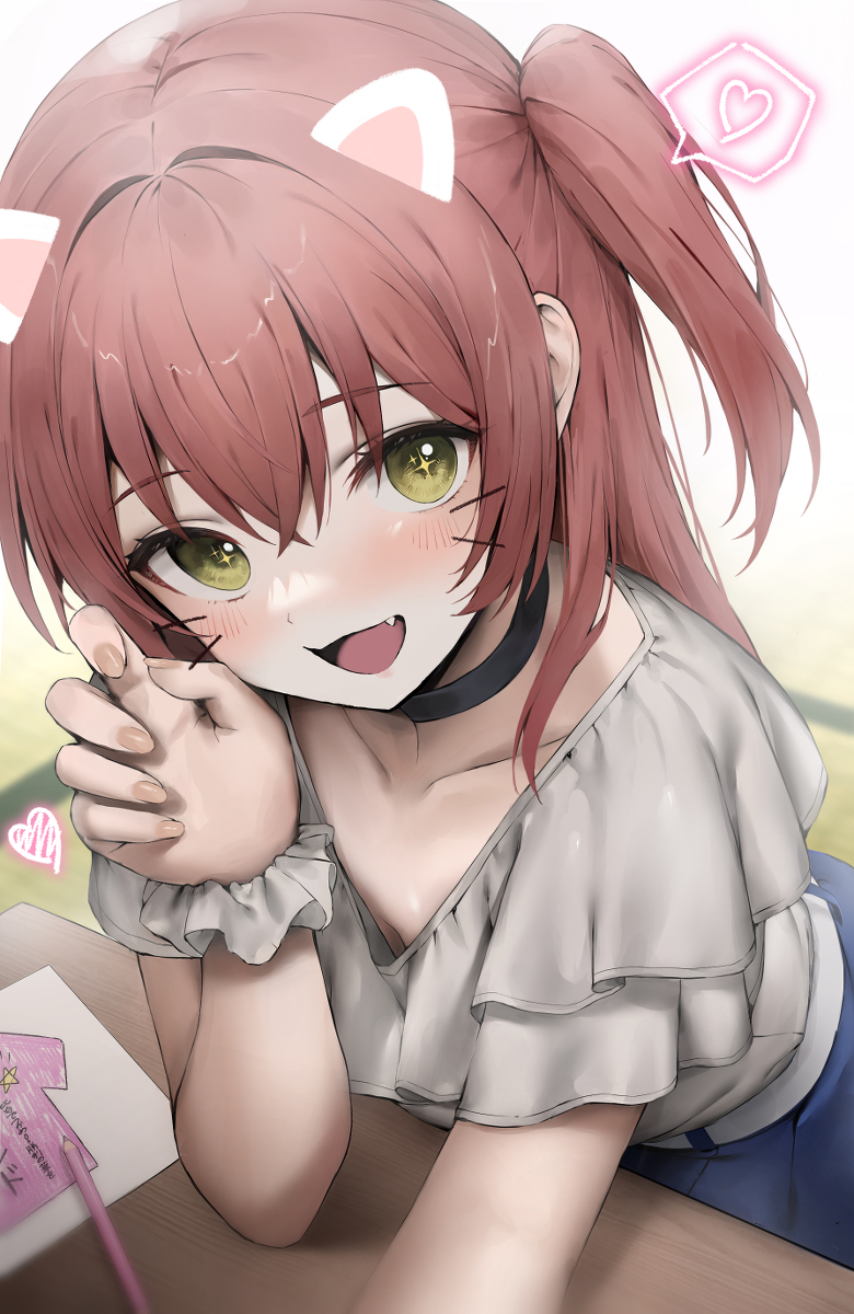 This is a pixiv picture whose title is 猫加工喜多ちゃん🐈📷.