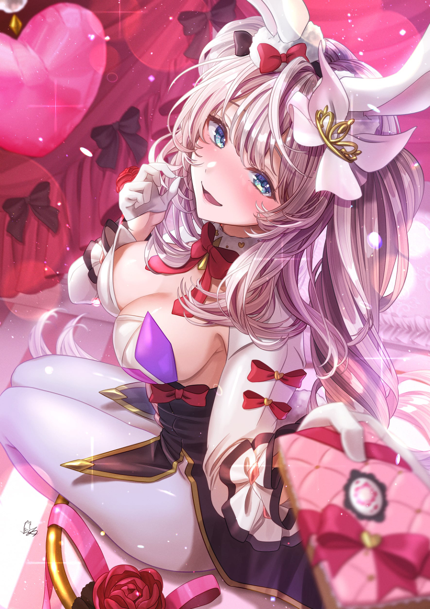 This is a pixiv picture whose title is 🐰.