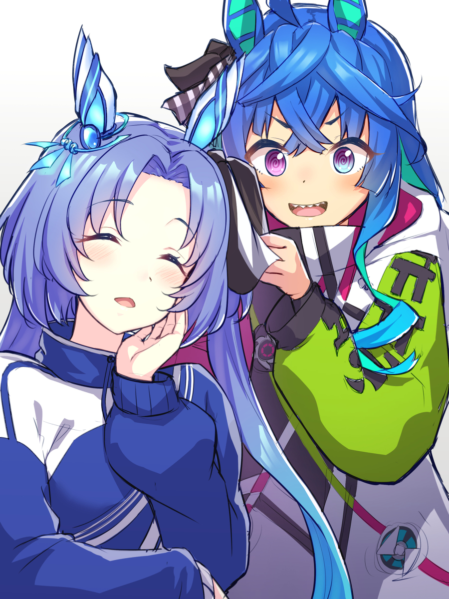This is a pixiv picture whose title is 青の叡智.