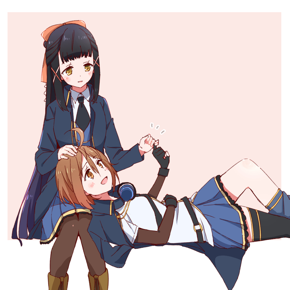 This is a pixiv picture whose title is 川村楪様と月岡椛様らくがき30.