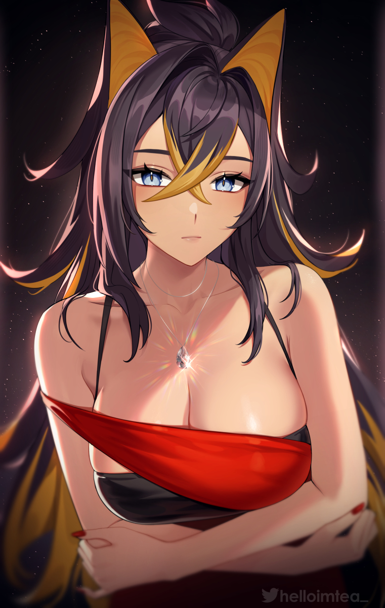This is a pixiv picture whose title is ディシア (Dehya).
