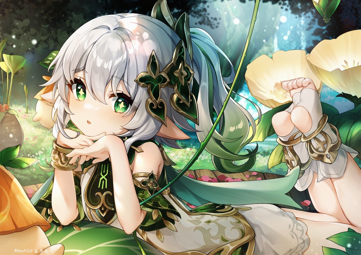 This is a pixiv picture whose title is 纳西妲.