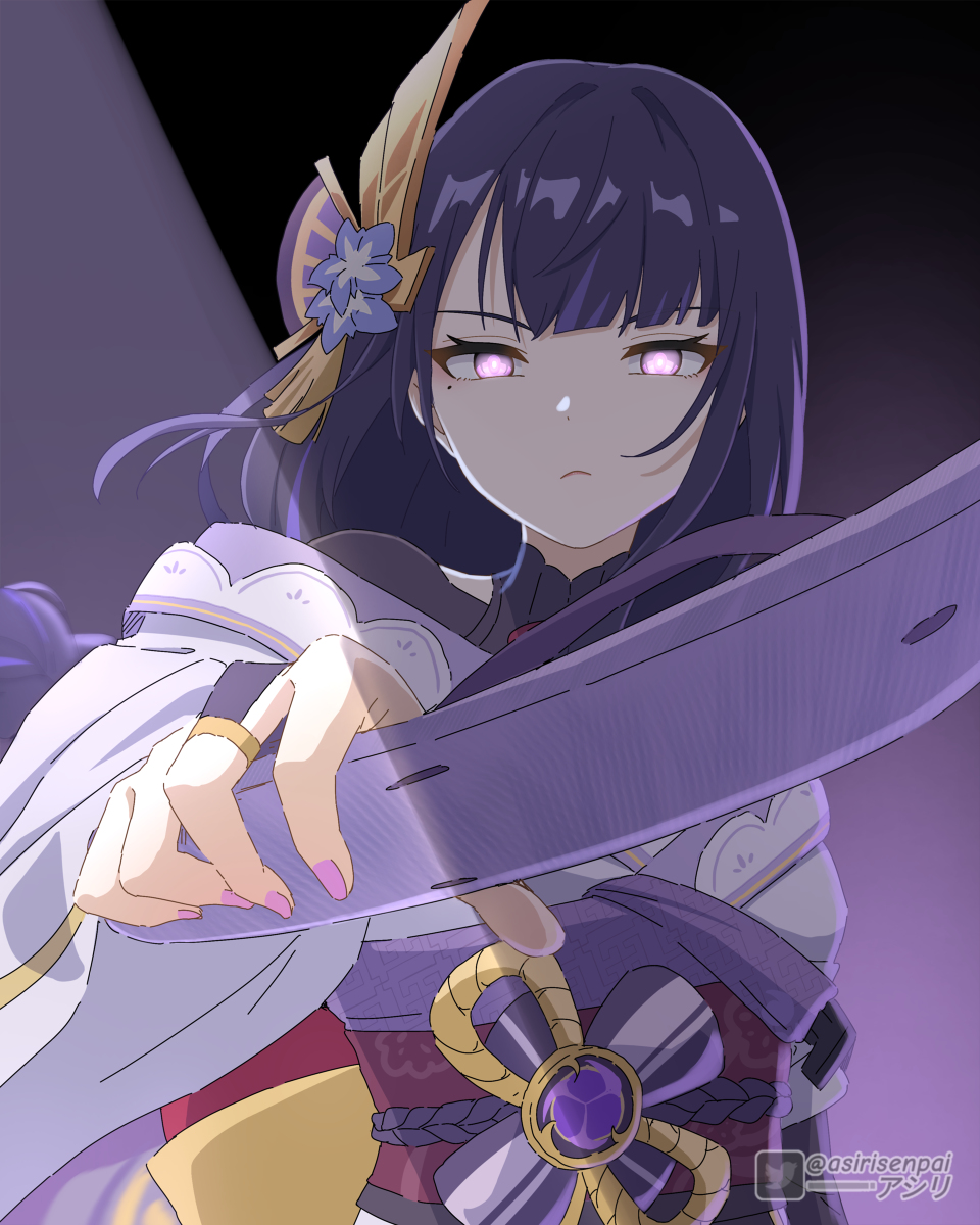 This is a pixiv picture whose title is Raiden Shogun/Ei.