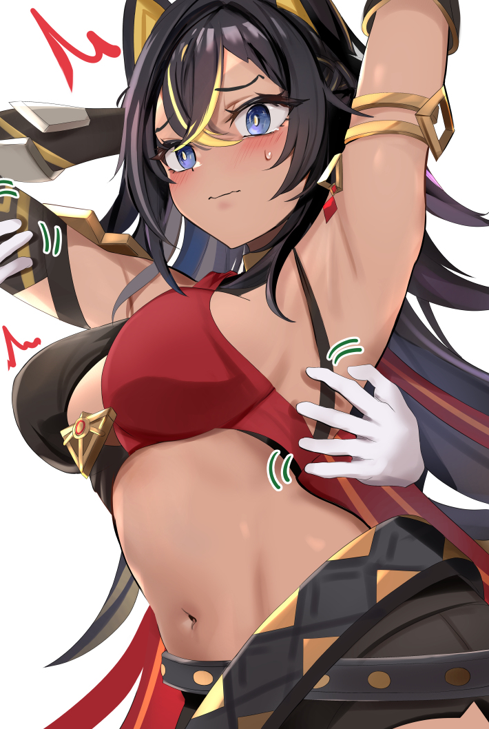 This is a pixiv picture whose title is くすぐったいのが苦手なディシアさん.