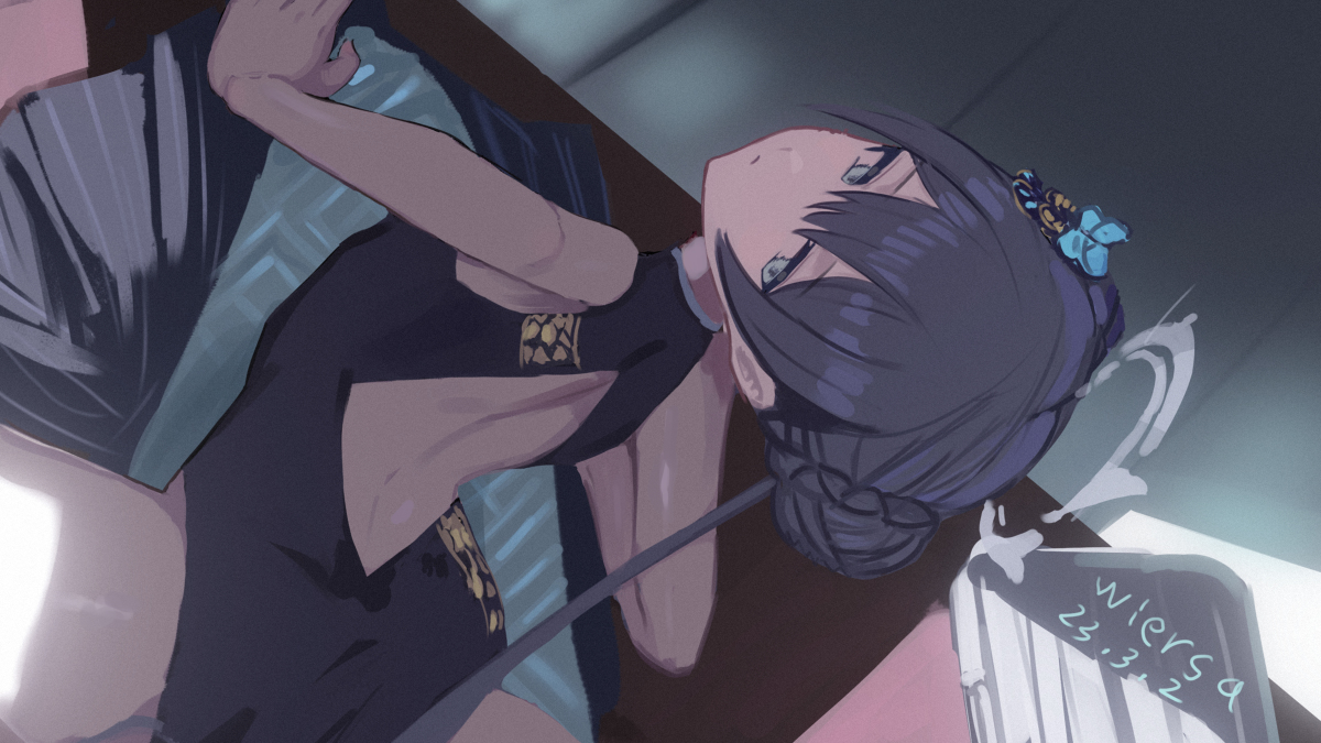 This is a pixiv picture whose title is 妃咲的师生交流.