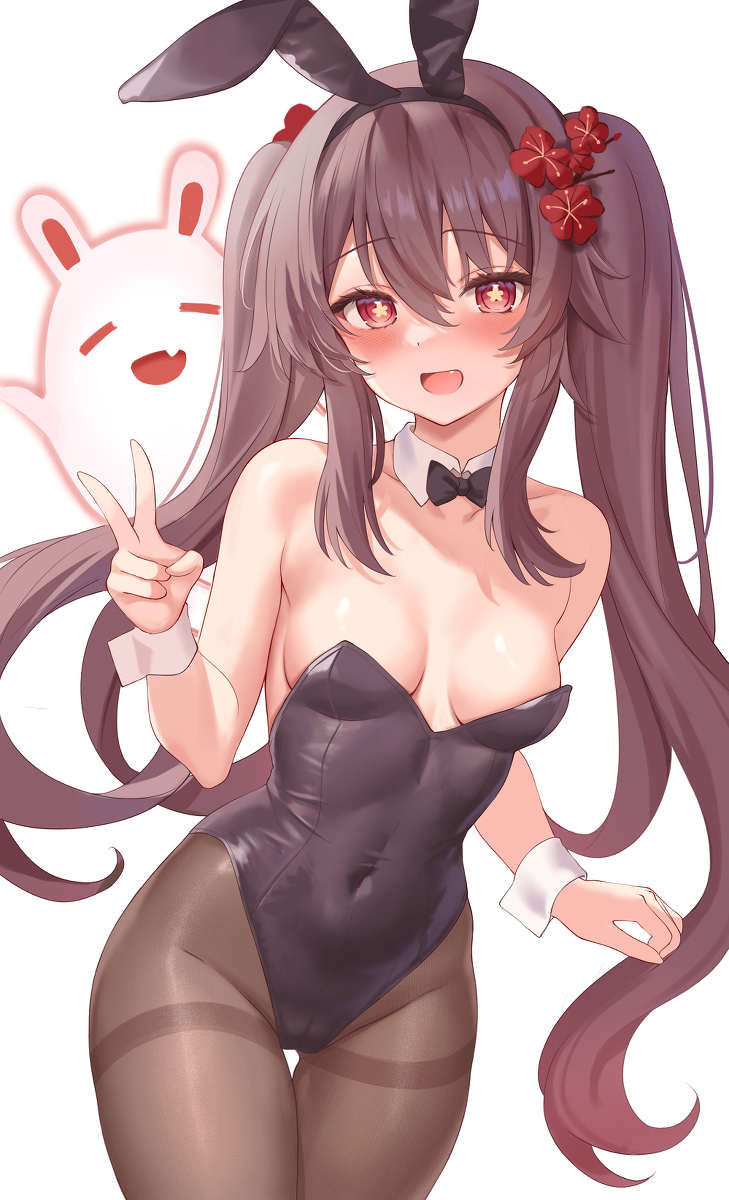 This is a pixiv picture whose title is 胡桃【バニーガール】.