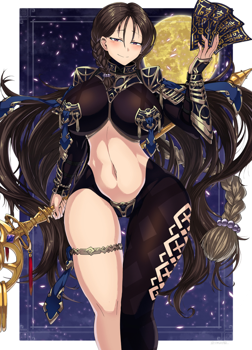 This is a pixiv picture whose title is 対魔師.