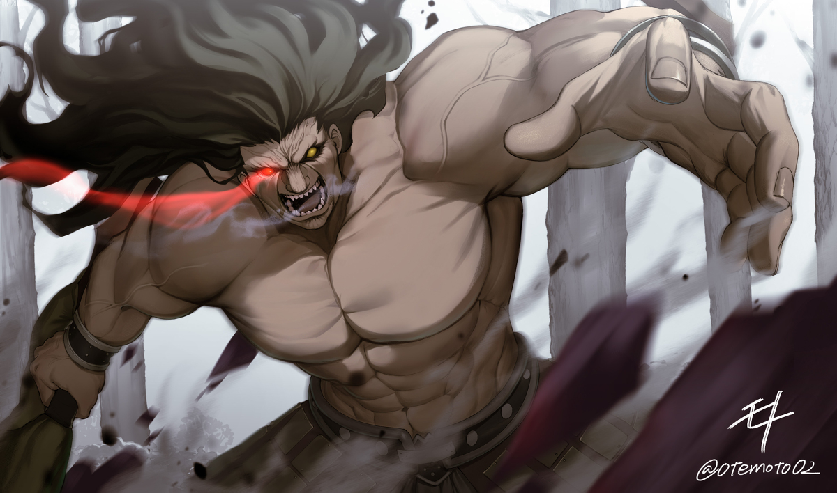 This is a pixiv picture whose title is バーサーカー/ヘラクレス.