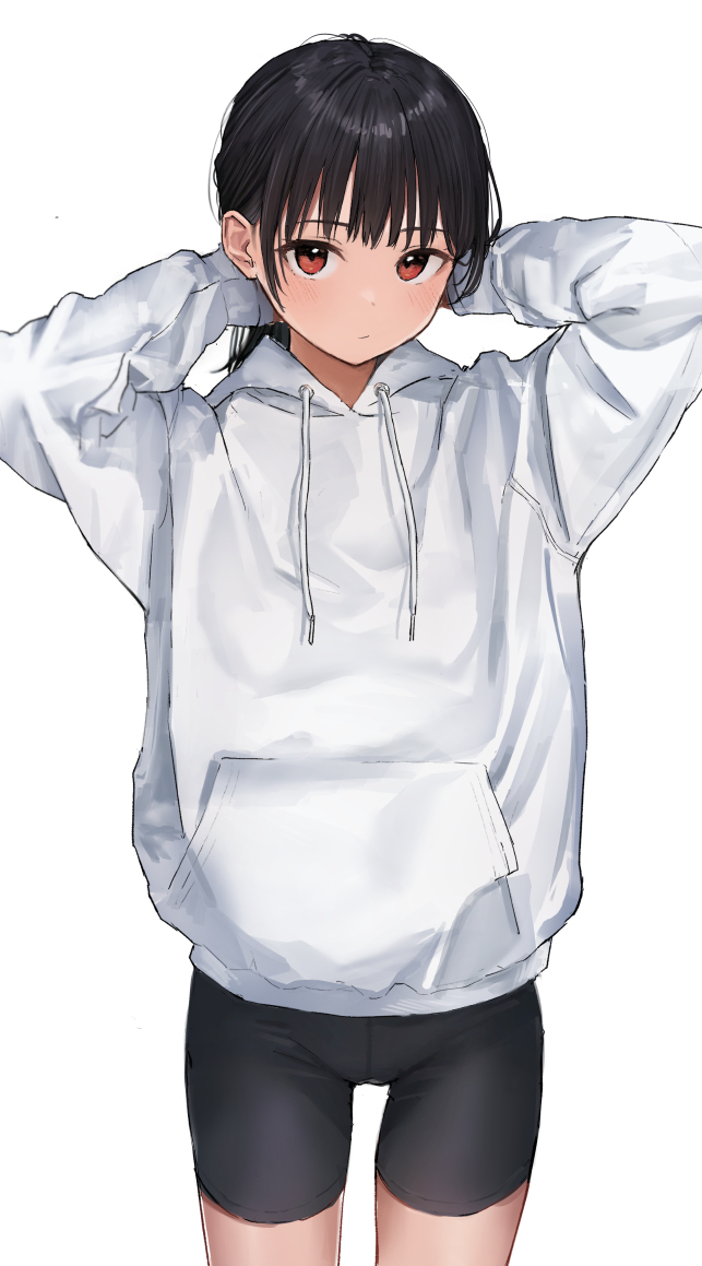 This is a pixiv picture whose title is パーカー少女.