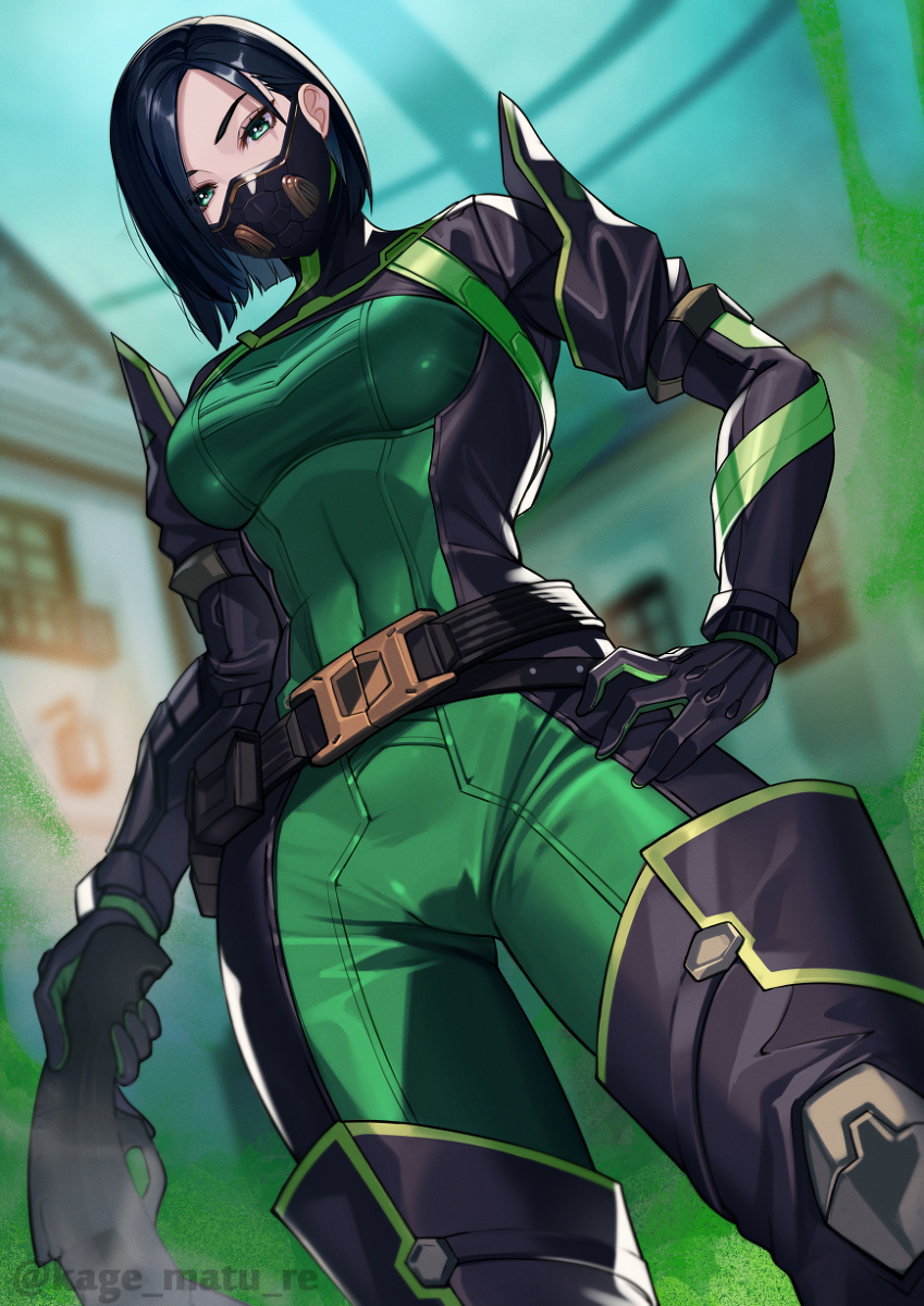 This is a pixiv picture whose title is ヴァロラント：ヴァイパー.