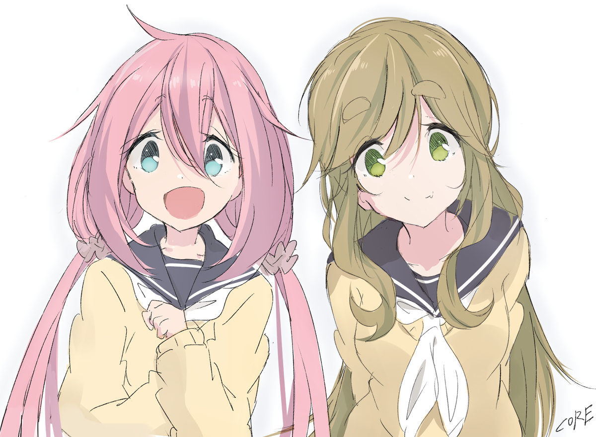 This is a pixiv picture whose title is なでしこちゃん＆犬子ちゃん誕生日.