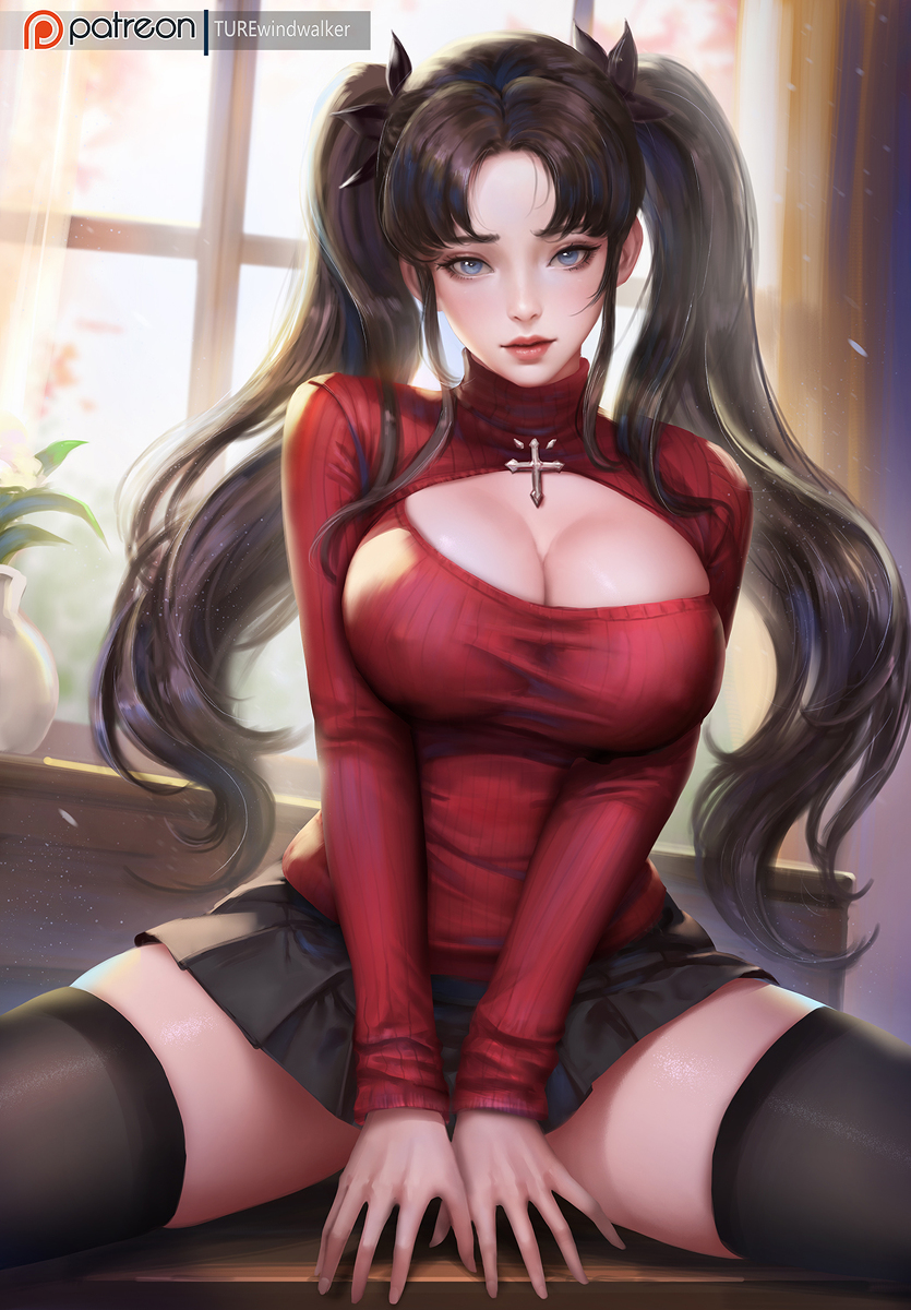 This is a pixiv picture whose title is Rin Tohsaka.