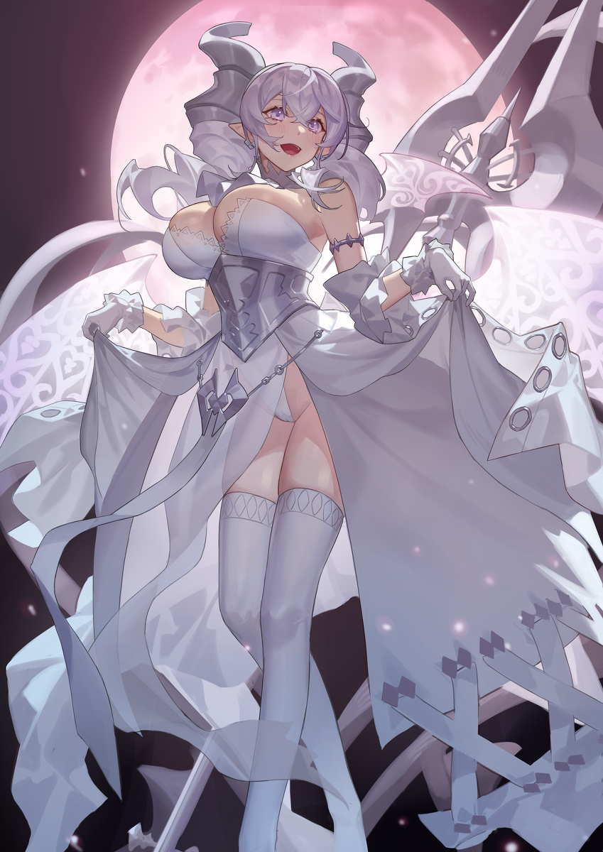 This is a pixiv picture whose title is 白银城.