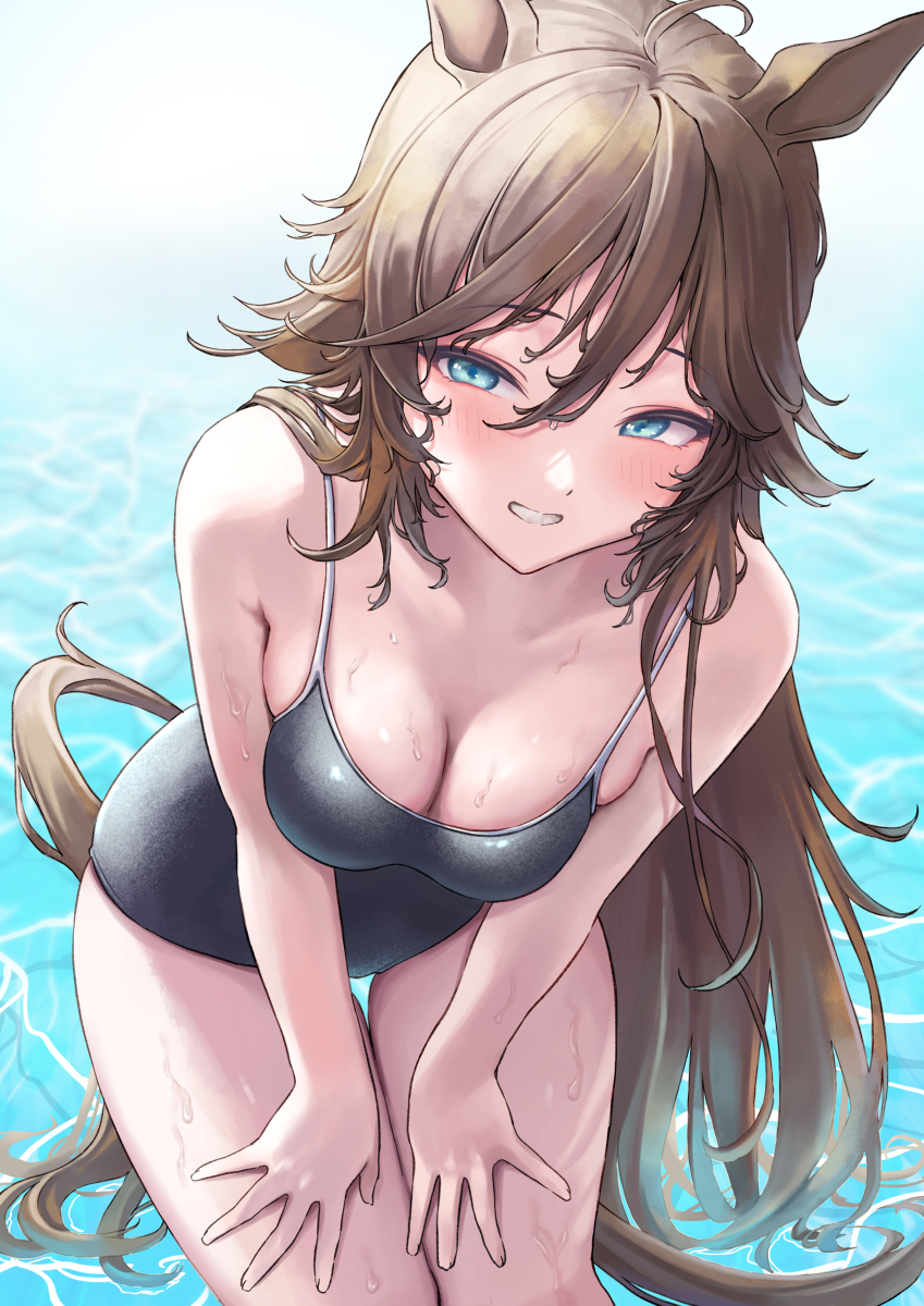 This is a pixiv picture whose title is スク水シービー.
