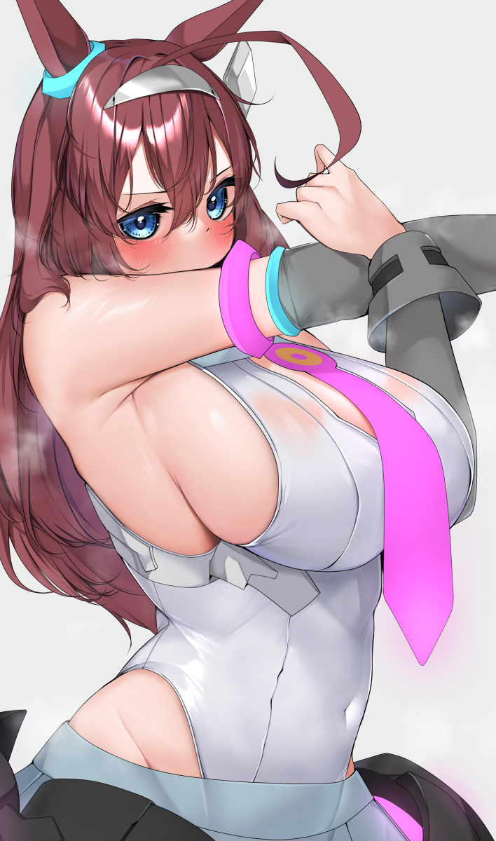 This is a pixiv picture whose title is アツいレース後のミホノブルボン.
