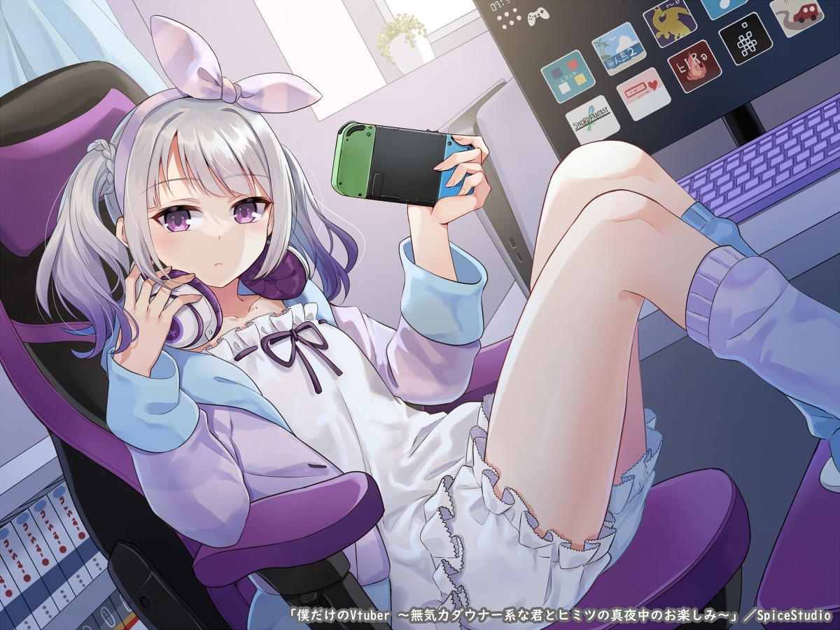 This is a pixiv picture whose title is 【僕だけのVTuber】　朝比奈ねんね.