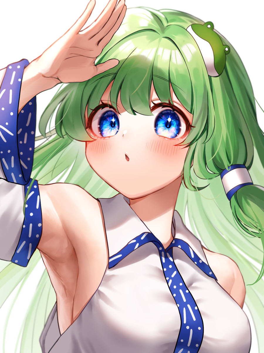 This is a pixiv picture whose title is 東風谷早苗.