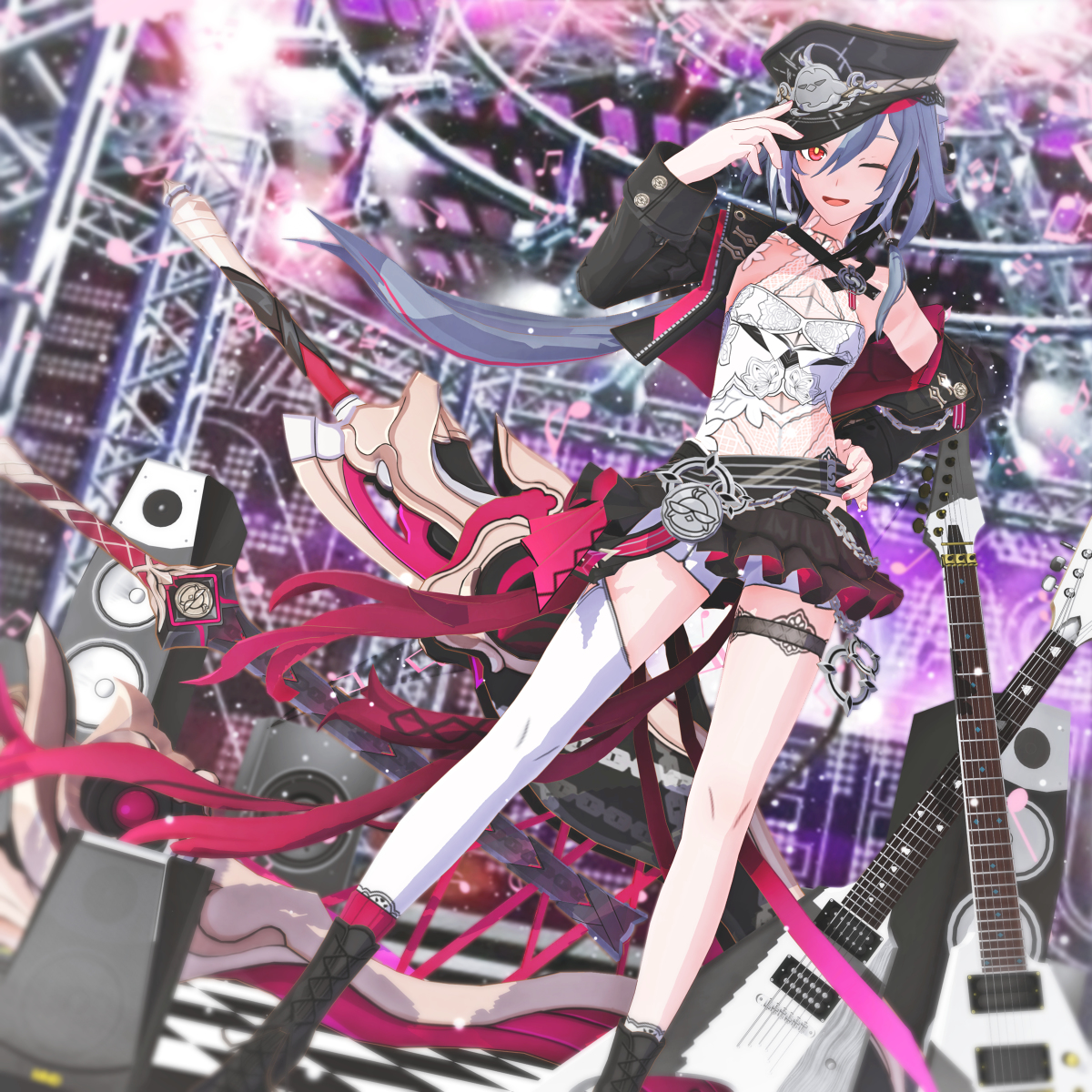 This is a pixiv picture whose title is 【崩壊3rd MMD】フカさん その３２.