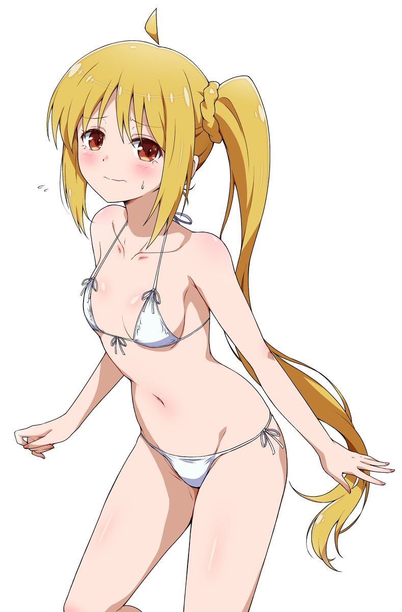 This is a pixiv picture whose title is 恥ずかしがる虹夏ちゃん.