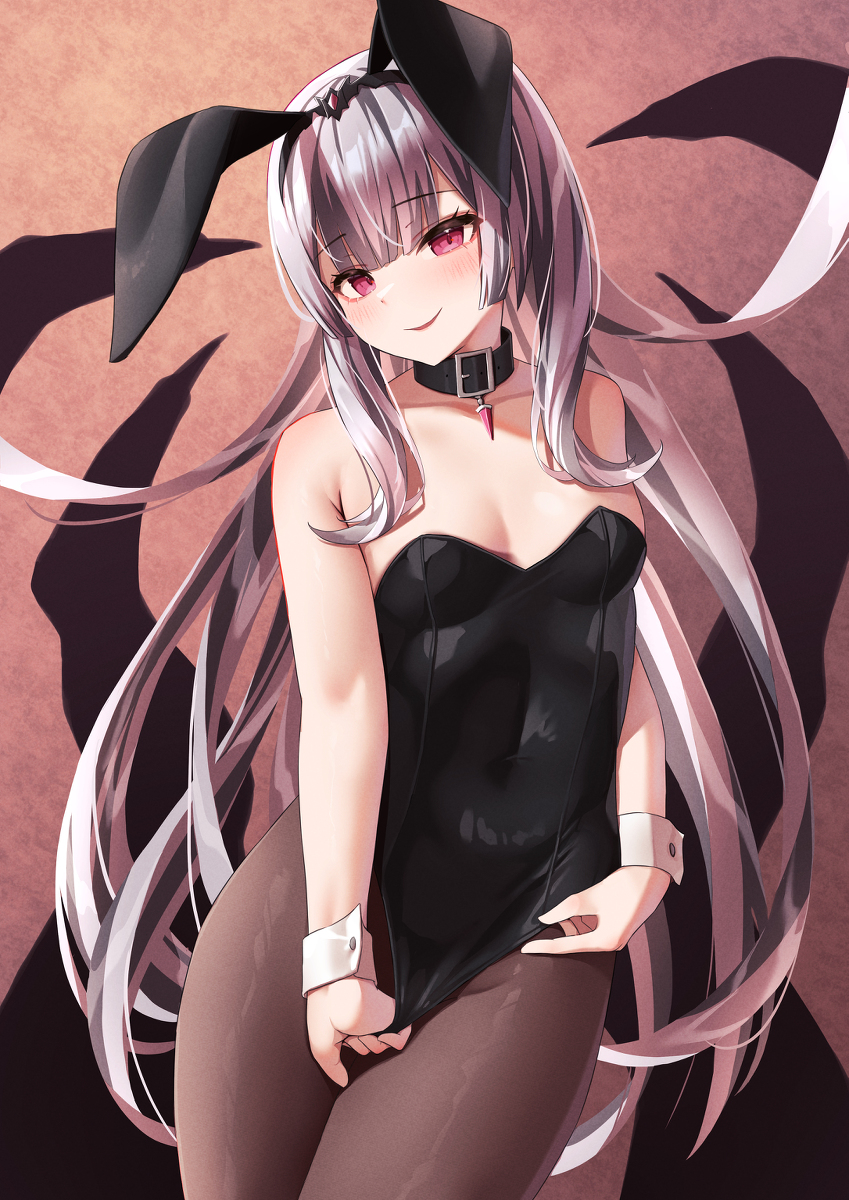 This is a pixiv picture whose title is ヴェイル(バニーガール).