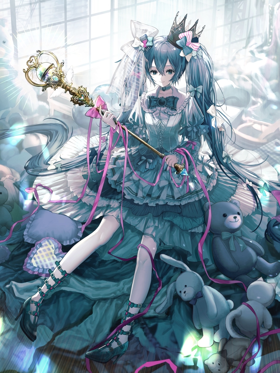 This is a pixiv picture whose title is 【お仕事絵】初音ミク×イセタン.