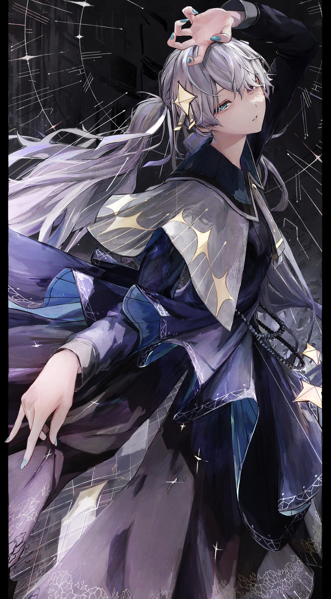 This is a pixiv picture whose title is 黑陽.