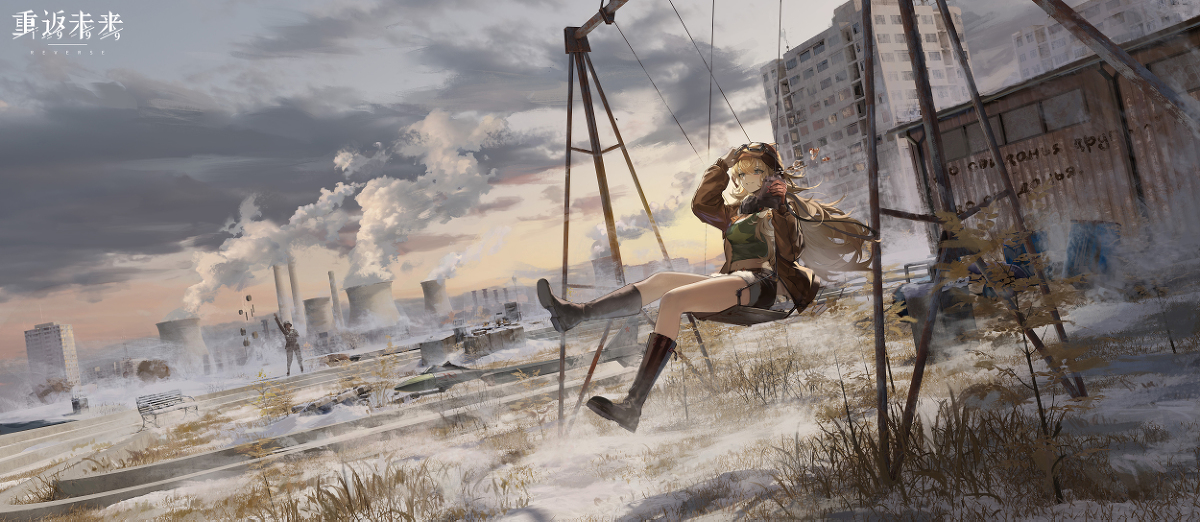 This is a pixiv picture whose title is 荒れ果てた郊外 1999.