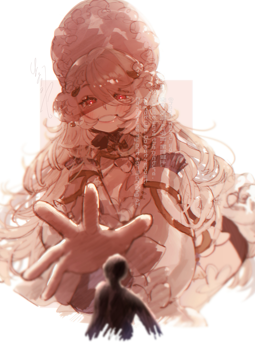 This is a pixiv picture whose title is 【skeb】女神様の戯れ.