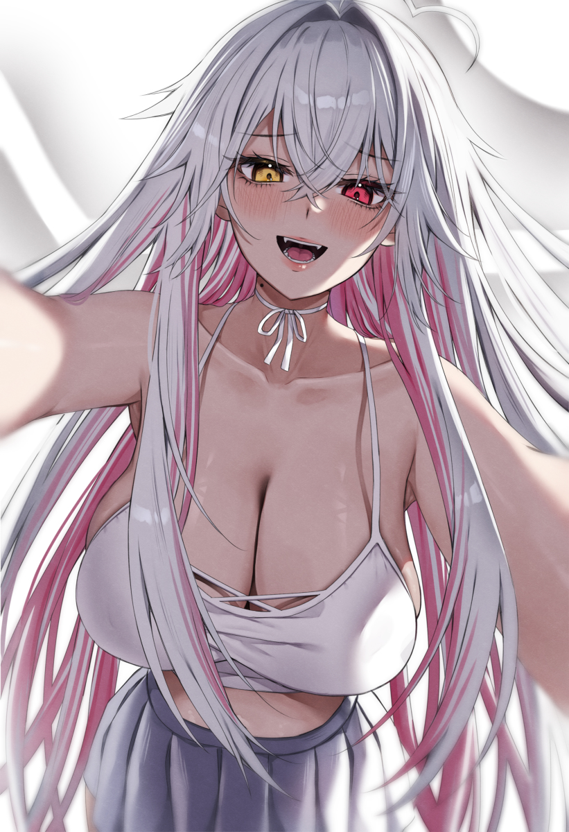 This is a pixiv picture whose title is She's a freak!.