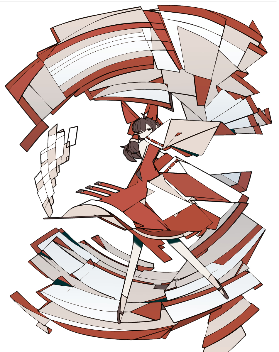 This is a pixiv picture whose title is 霊夢さん。.