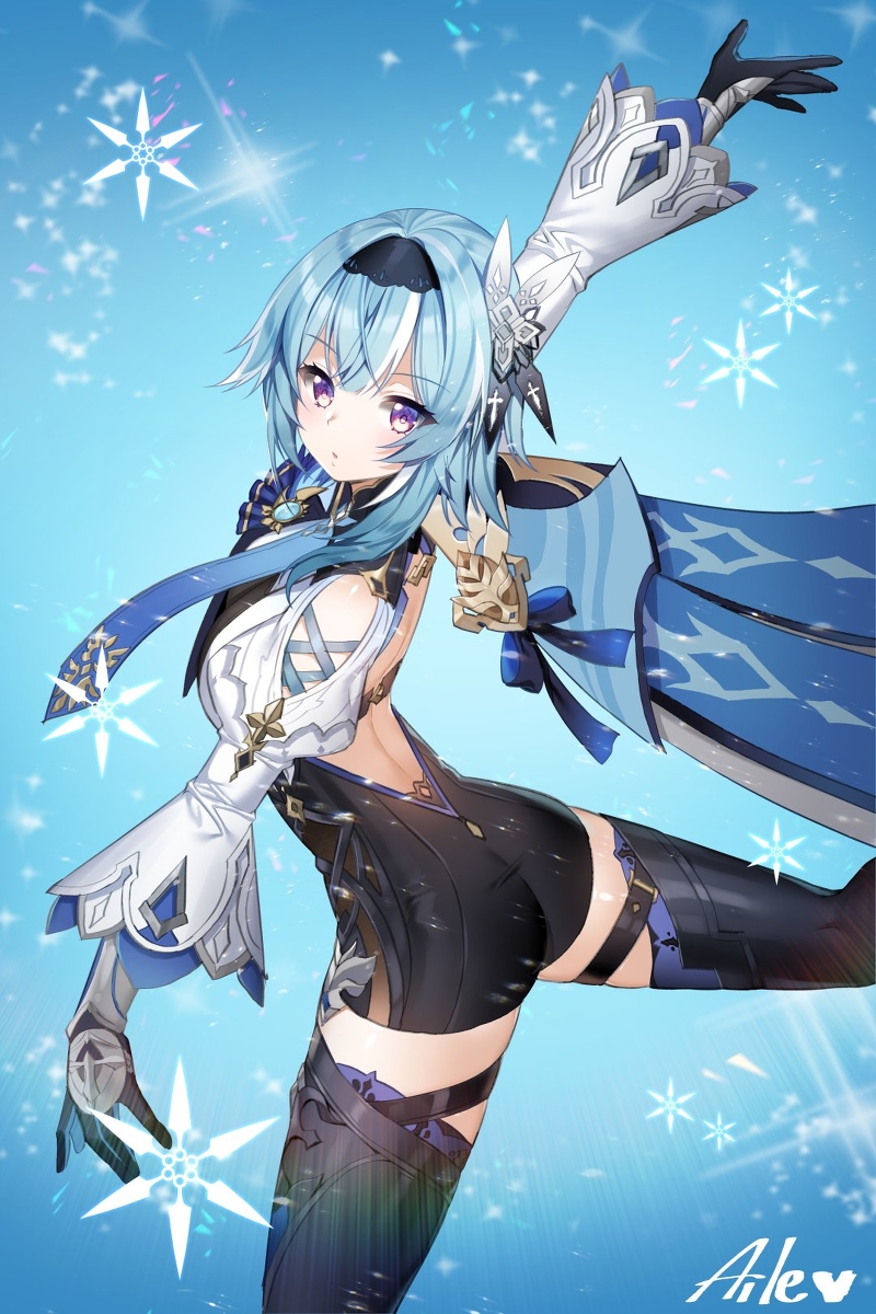 This is a pixiv picture whose title is 18 エウルア.