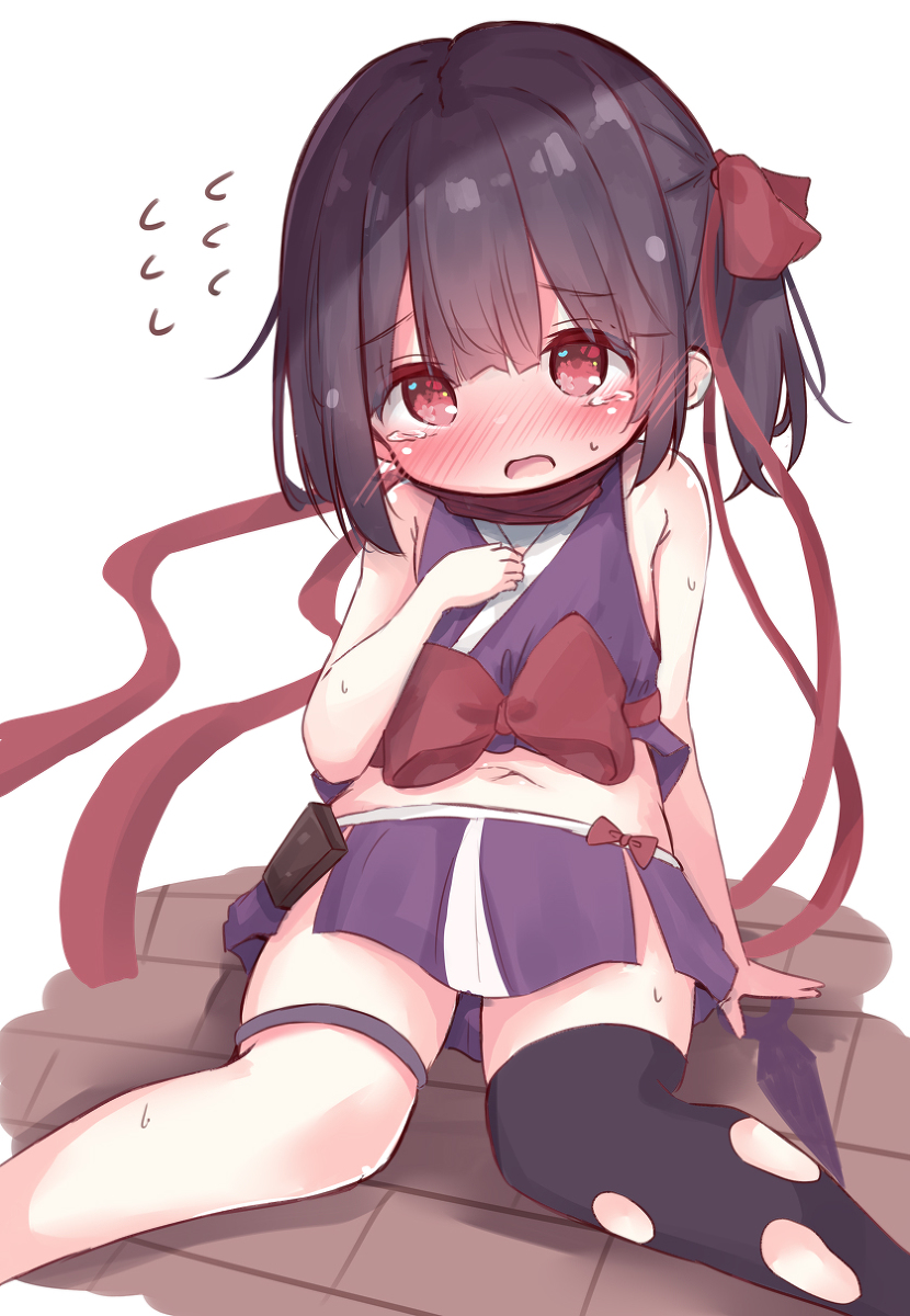 This is a pixiv picture whose title is ドジっ娘くノ一琉奈ちゃん.