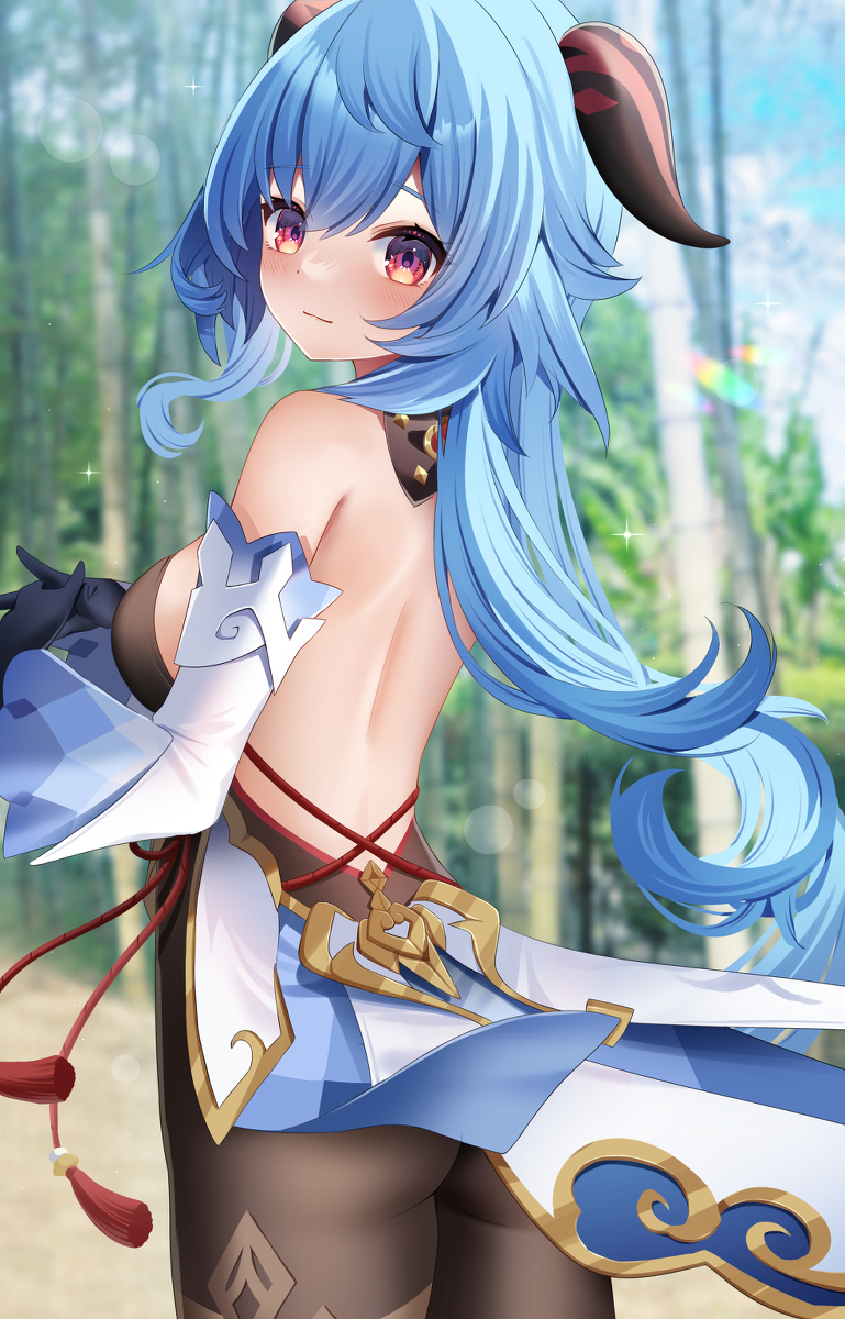 This is a pixiv picture whose title is 甘雨.